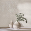 Galerie - Graphics Distressed Geometric Wallpaper - Shimmer Light Beige - 35122