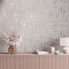 Galerie - Concrete Look Weathered Effect Wallpaper - Shimmer Grey - 35123