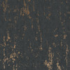 dark anthracite wallpaper with distressed concrete effect and metallic accents