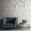 Galerie - Floral Classic Damask Wallpaper - Grey - 35147