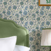 Joules - Trailing Indienne Floral Wallpaper - Blue / Green - 145394