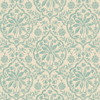 Joules - Indienne Palm Wallpaper - Cream / Duck Egg Blue - 145395