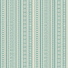 Joules - Decorative Stripe Wallpaper - Duck Egg Blue / Cream - 145396