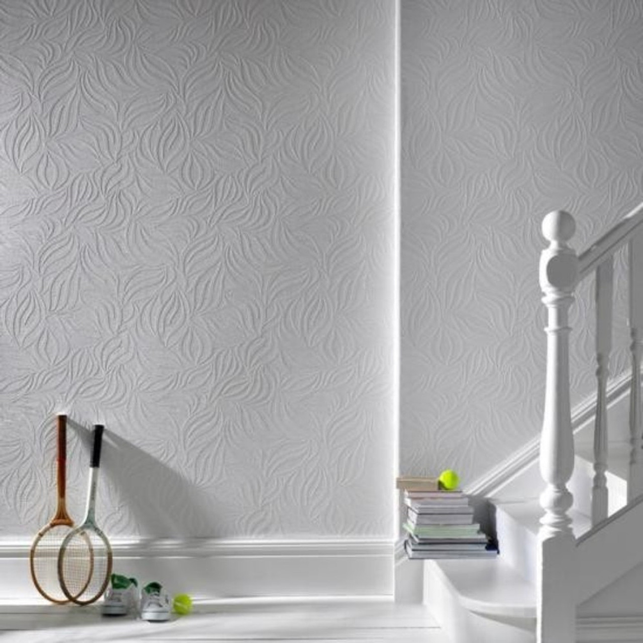 Graham & Brown Eden Wallpaper - 18390 - White