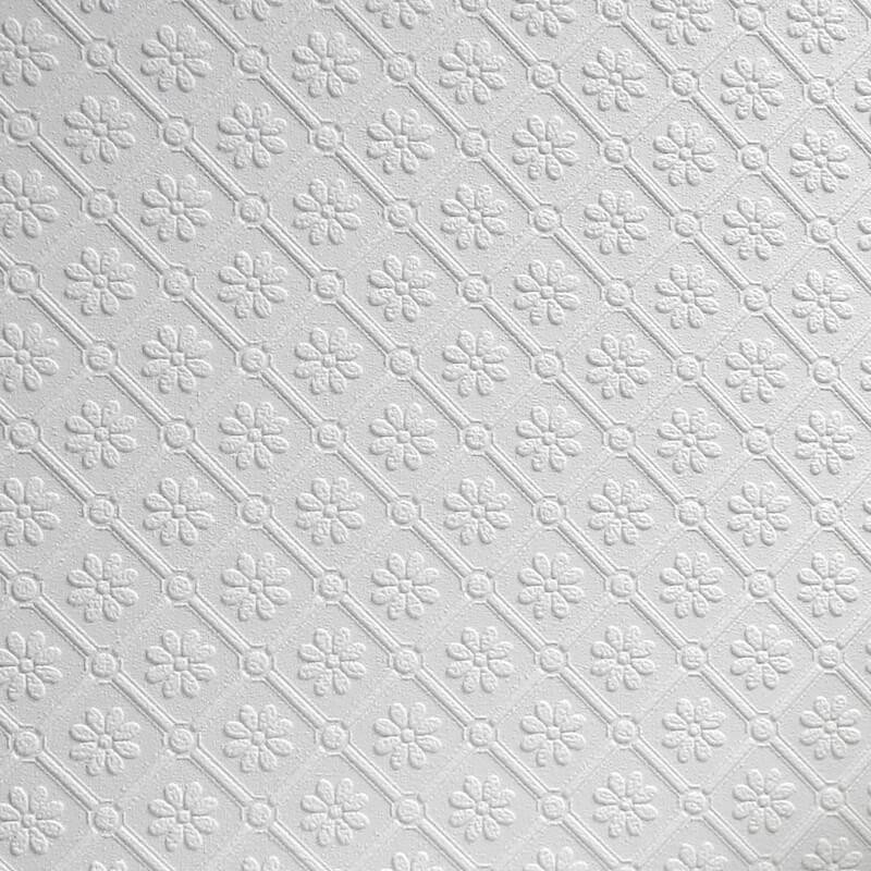 Anaglypta Amber Luxury Textured Vinyl Wallpaper RD838 White