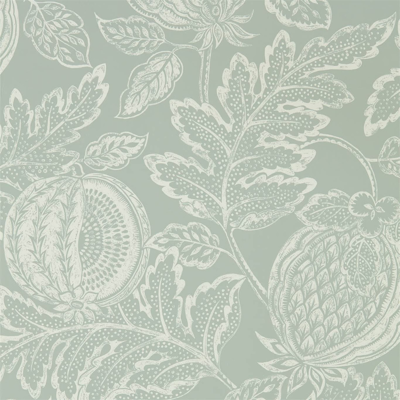 Sanderson Cantaloupe Wallpaper - 216761 - English Grey