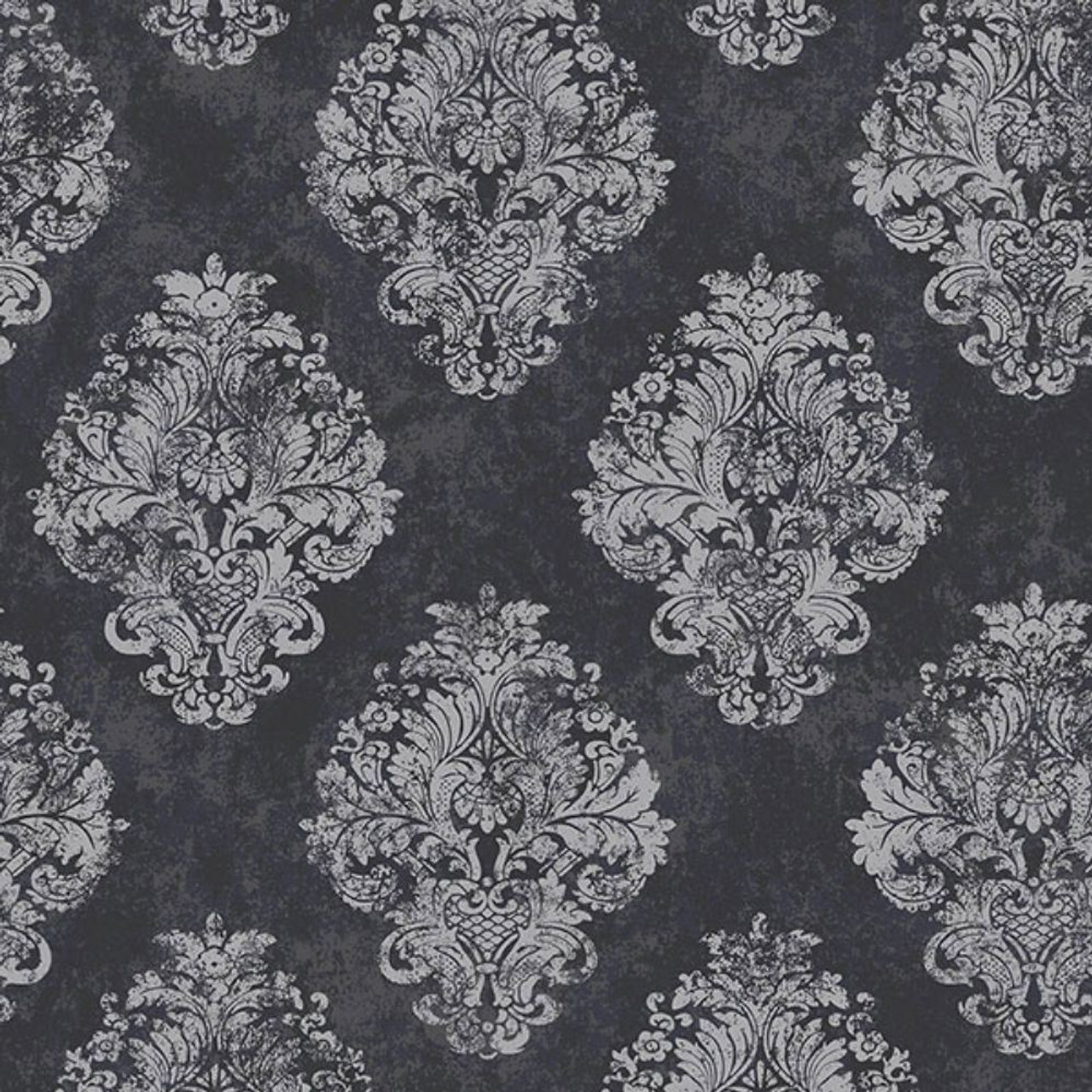 Galerie Damask Wallpaper W78227 Black Silver The design might be thought of as a silver paired with black harsh looks incredibly elegant and refined in big and small spaces. damask wallpaper w78227 black silver