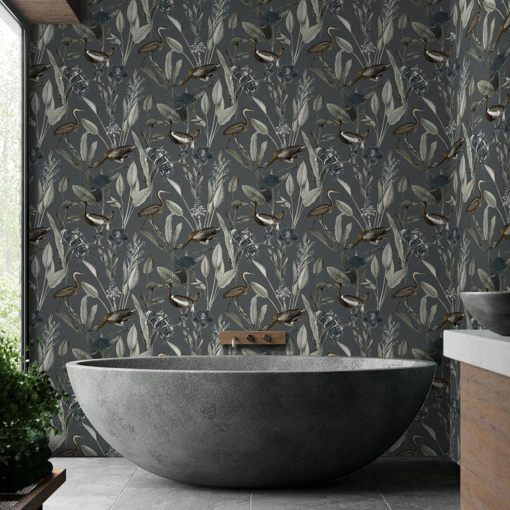 Graham & Brown Glasshouse Wallpaper 111718 Midnight