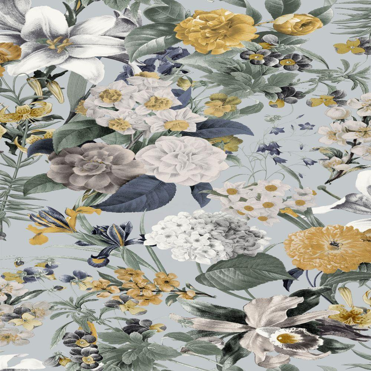 Graham & Brown Glasshouse Flora Wallpaper - 113964 - Sky