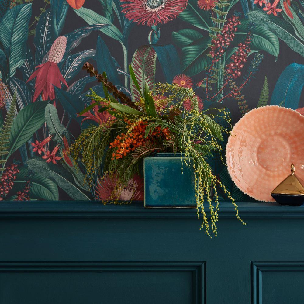 Graham & Brown Tigerlily Wallpaper - 118023 - Midnight
