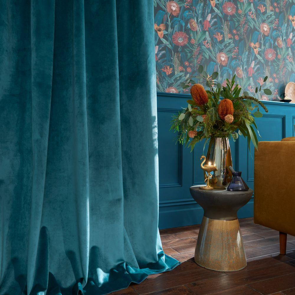 Graham & Brown Tigerlily Wallpaper - 118023 - Midnight