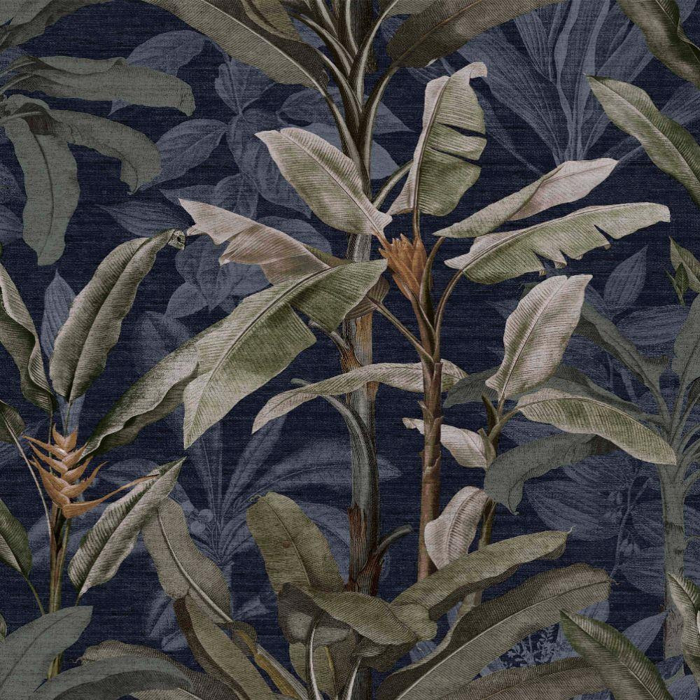 Graham & Brown Borneo Wallpaper 118029 Midnight