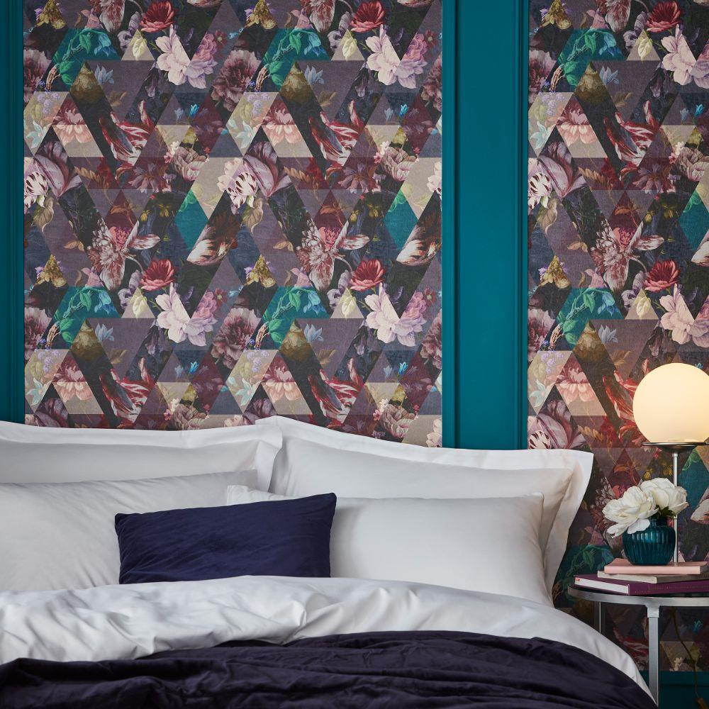 Graham & Brown Timepiece Wallpaper 112276 Amethyst