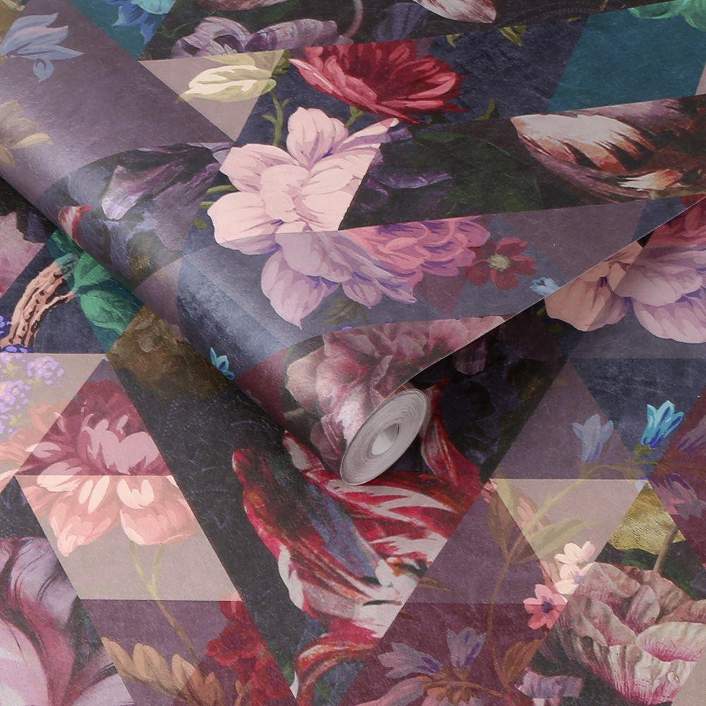 Graham & Brown Timepiece Wallpaper 112276 Amethyst