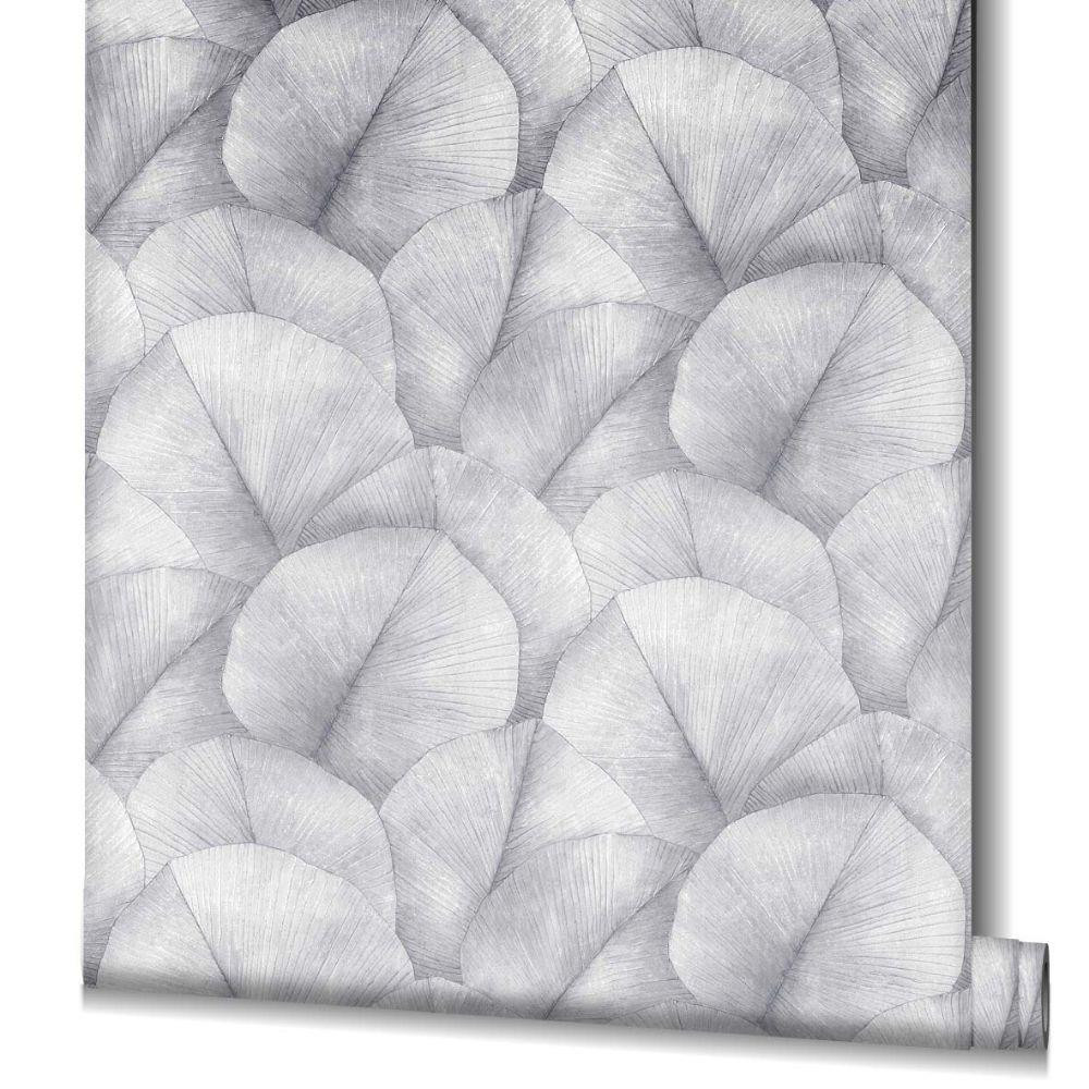 Galerie Repeatable Palm Leaf Mural Wallpaper 34598 Grey