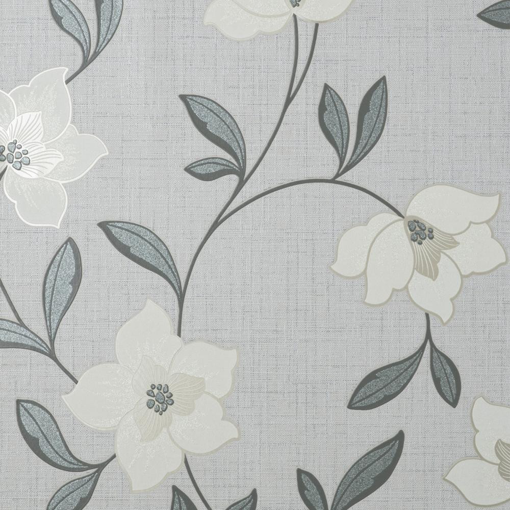 larson leaf navy wallpaper