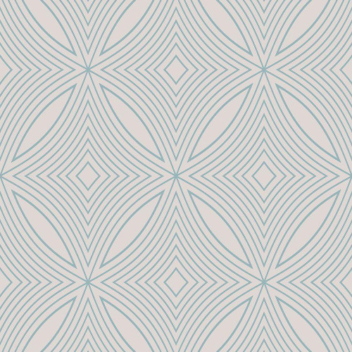 Galerie Special FX Kaleidoscope Effect Wallpaper - G67727 - Metallic Aqua / Chalky White
