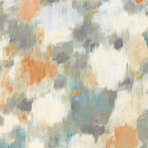 Harlequin Exuberance Wallpaper 111474 Tangerine / Sepia
