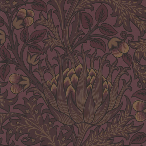 Morris & Co Artichoke Wallpaper 210355 Wine