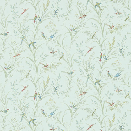 Sanderson Tuileries Wallpaper - 214082 - Sage / Multi