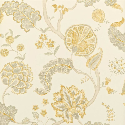 Sanderson Palampore Wallpaper - DCAVPA105 - Silver / Gold
