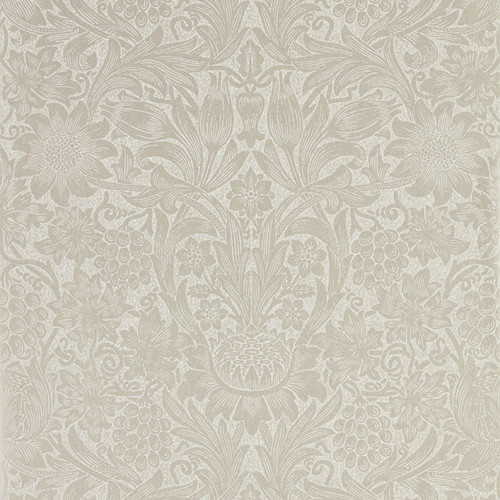 Morris & Co Pure Sunflower Wallpaper 216048 Pearl / Ivory
