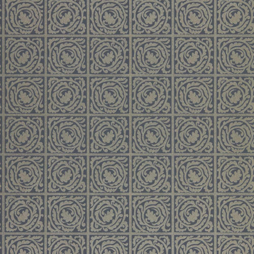 Morris & Co Pure Scroll Wallpaper 216547 Black Ink