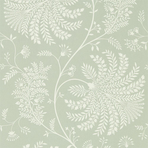Sanderson Mapperton Wallpaper - 216341 - Sage / Cream