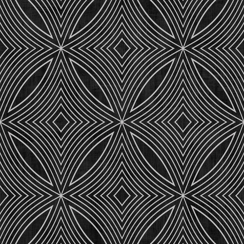 Galerie Special FX Kaleidoscope Effect Wallpaper - G67732 - Silver / Black