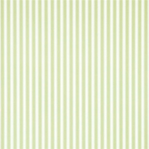Sanderson New Tiger Stripe Wallpaper - DCAVTP103 - Leaf Green / Ivory