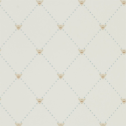 Sanderson Nectar Wallpaper - 216357 - Copper / Denim