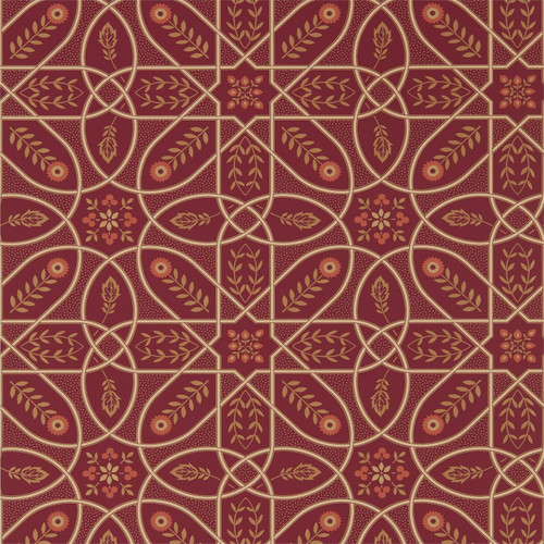 Morris & Co Brophy Trellis Wallpaper 216701 Russet Gold