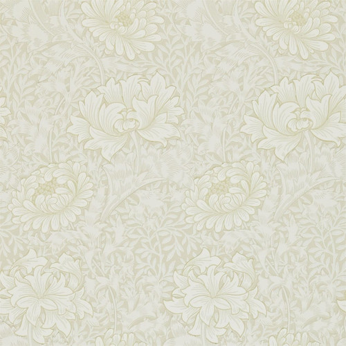 Morris & Co Chrysanthemum Wallpaper 212546 Chalk