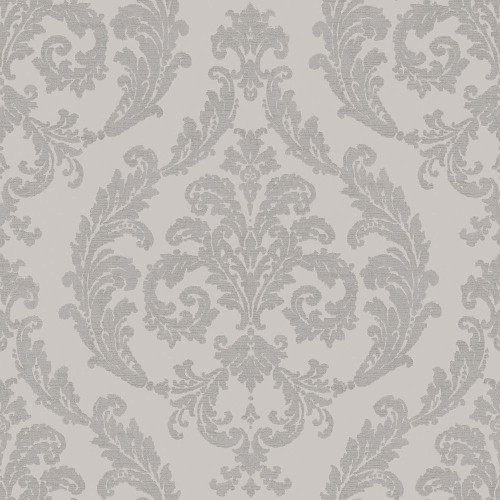 Galerie Palazzo Damask Wallpaper - G67609 - Silver / Grey