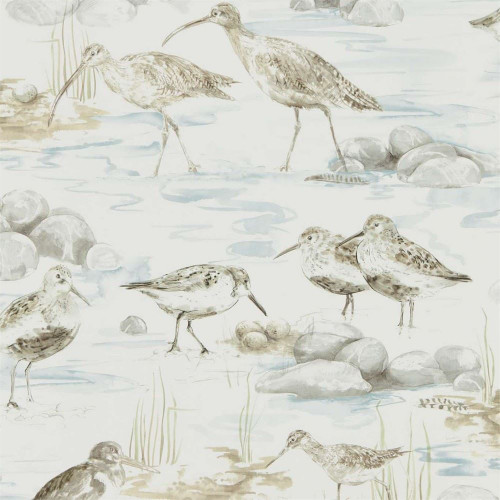 Sanderson Estuary Birds Wallpaper - 216492 - Blue / Grey