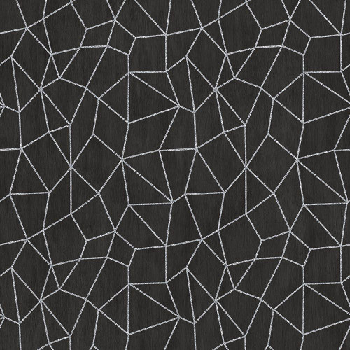 Galerie Special FX Cracked Ice Wallpaper - G67694 - Silver / Black