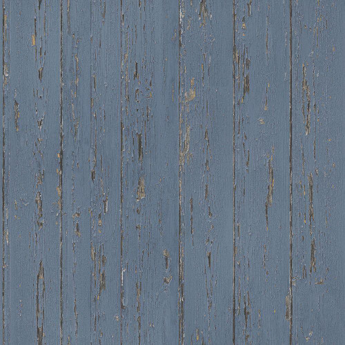 Galerie Homestyle Rustic Weathered Wood Wallpaper - FH37531 - Dark Blue / Black / Beige