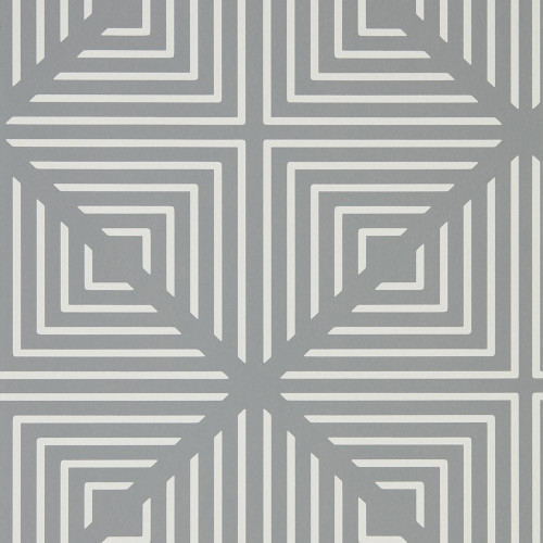 Harlequin Radial Wallpaper 111552 Slate / Chalk