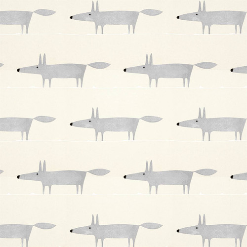 Scion Mr Fox Wallpaper - 112270 - Silver