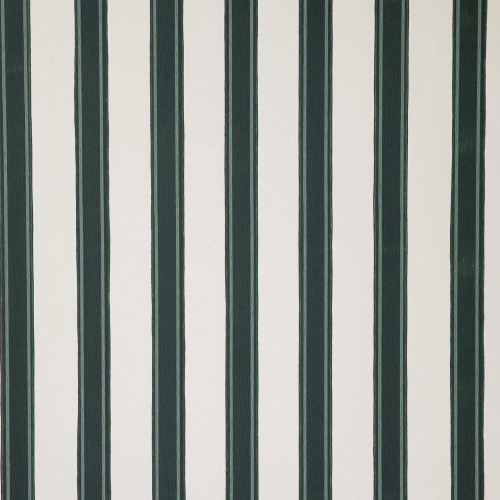 Block Print Stripe Wallpaper - BP768 - Green / Off White