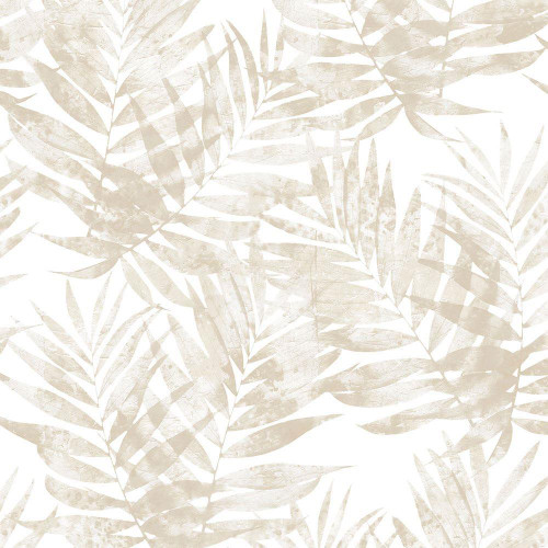 Galerie Organic Textures Palm Leaves Wallpaper - G67947 - Beige
