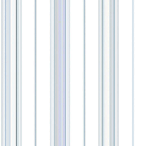 Galerie Smart Stripes 2 Multi-Stripe Wallpaper - G67574 - Blue / White