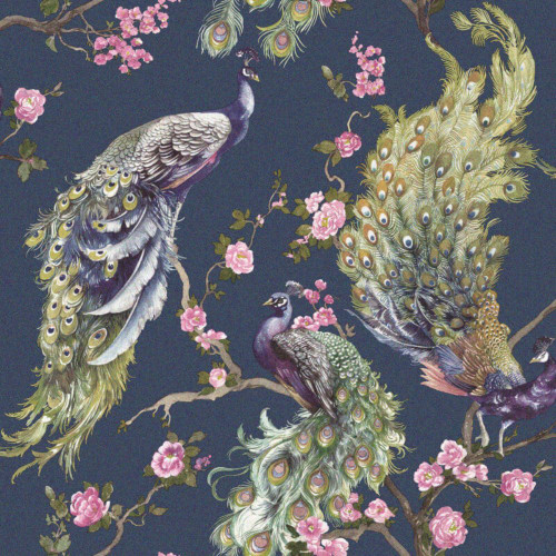 Holden Decor Menali Wallpaper - 35922 - Navy