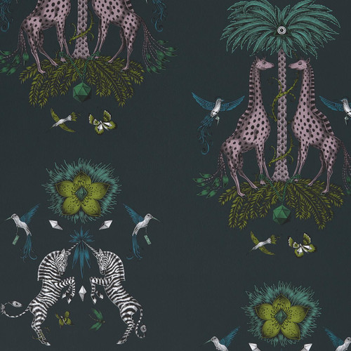 Emma J Shipley Creatura Wallpaper Teal W0114/03