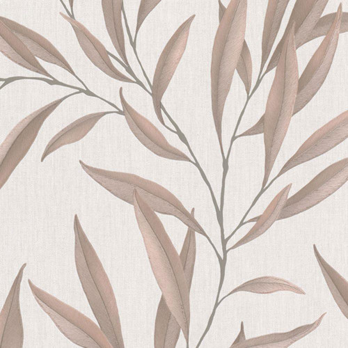 Galerie Foliage Weave Wallpaper - 32203 - Beige / Copper