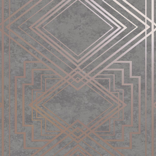 HOLDEN Obsidian Grey and Rose Gold Textured Vinyl Non-Pasted Wallpaper  (Covers 56 sq. ft.) 75961 - The Home Depot