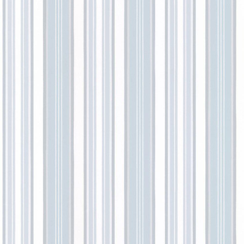 Galerie Stripes & Damasks 2 Carlisle Stripe Wallpaper - SD25660 - Light Blue / Silver