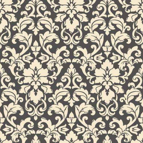 Galerie Stripes & Damasks 2 Carlisle Damask Wallpaper - SD36118 - Black / Cream