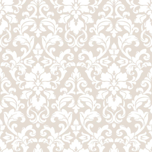 Galerie Stripes & Damasks 2 Carlisle Damask Wallpaper - SD36119 - Cream / White