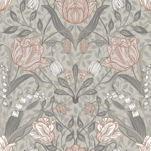 Galerie Apelviken 2 Tulips Wallpaper - 44105 - Beige